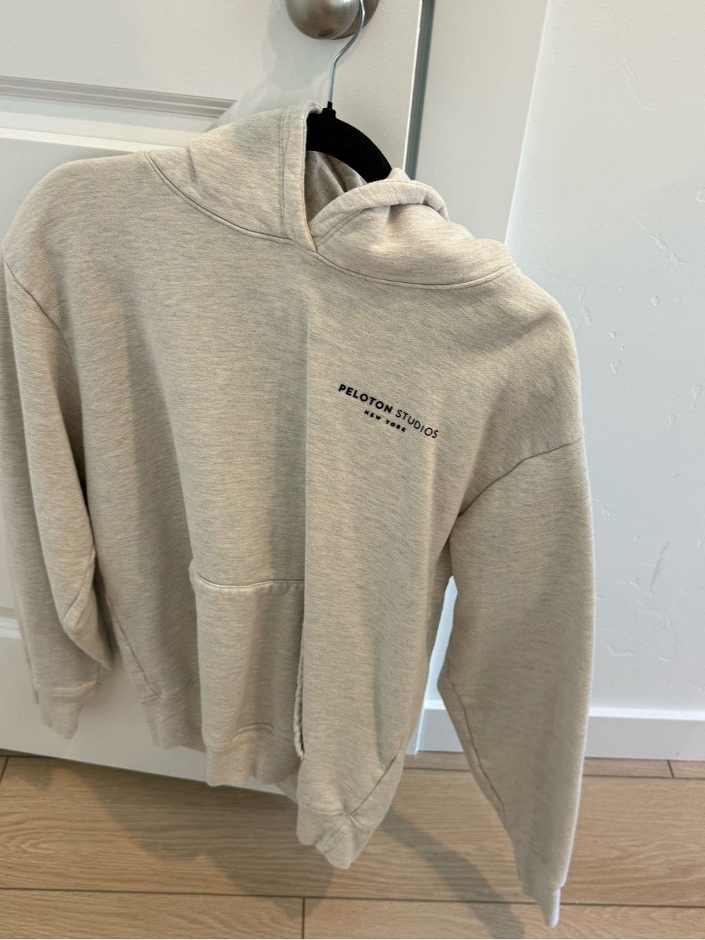Peloton studios New York Cream Hoodie Sweatshirt